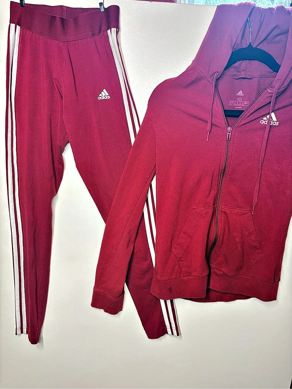 adidas Red Track Set Size XS